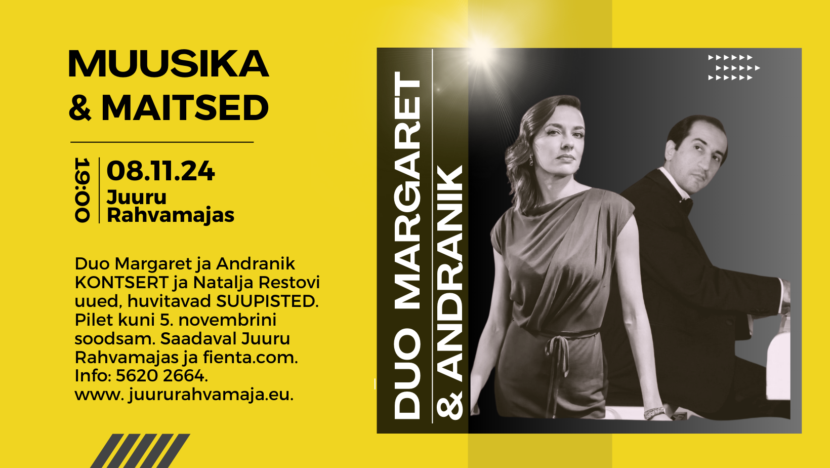 Muusika ja maitsed – Duo Margaret ja Andranik